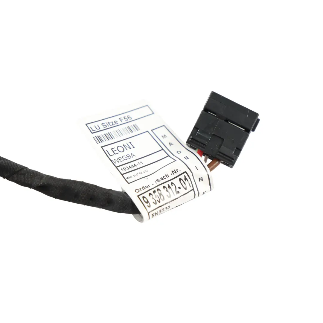 Wiring Harness Cable Connector Driver Side to Mini F55 F56 F57 Seat with Part number 9358312 Mini F55 F56 F57 Seat Wiring Harness Cable Connector Driver Side - SKU 9358312 - Part number 9358312