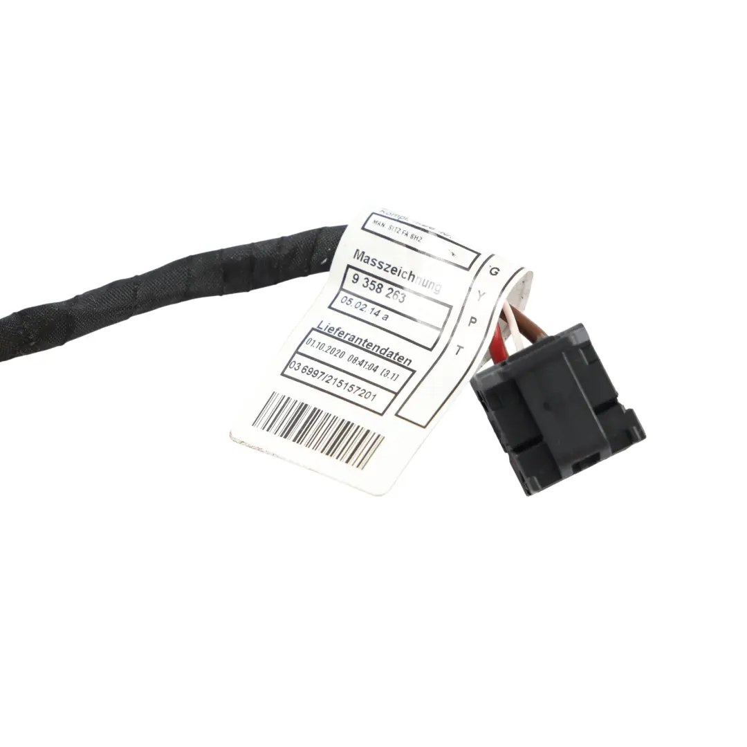Wiring Harness Cable Connector Driver Side to Mini F55 F56 F57 Seat with Part number 9358312 Mini F55 F56 F57 Seat Wiring Harness Cable Connector Driver Side - SKU 9358312 - Part number 9358312