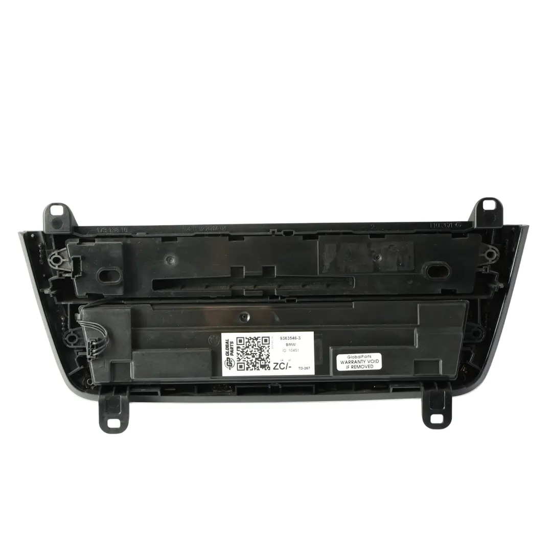 BMW F20 LCI F22 F23 F30 Pannello Controllo Climatizzatore Autoradio - SKU 9363546-3 - Numero di parte 9363546