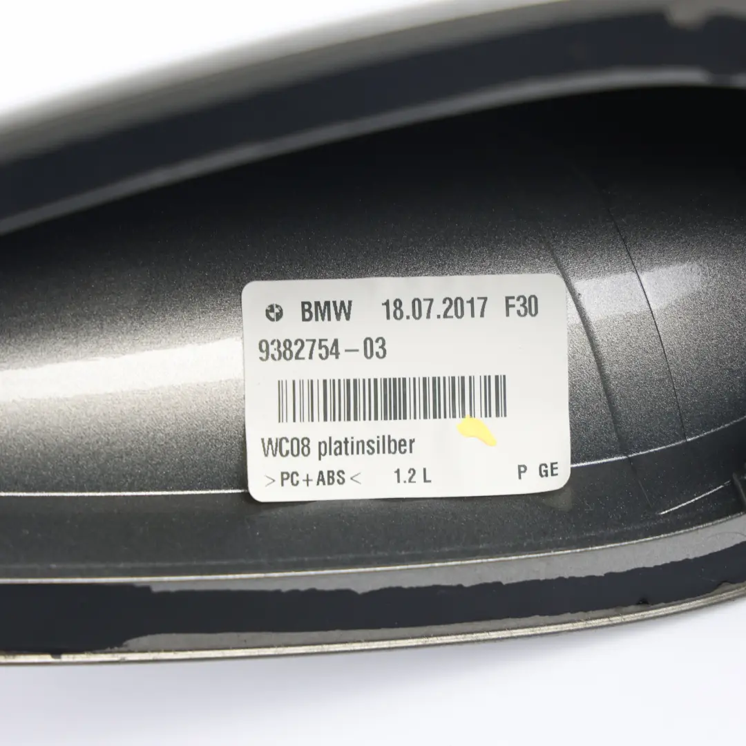 Shark Fin Antenna Cover Platinsilber Silver Metallic - C08 to BMW F30 F31 with Part number 9382754 BMW F30 F31 Shark Fin Antenna Cover Platinsilber Silver Metallic - C08 - SKU 9382754-PSM - Part number 9382754