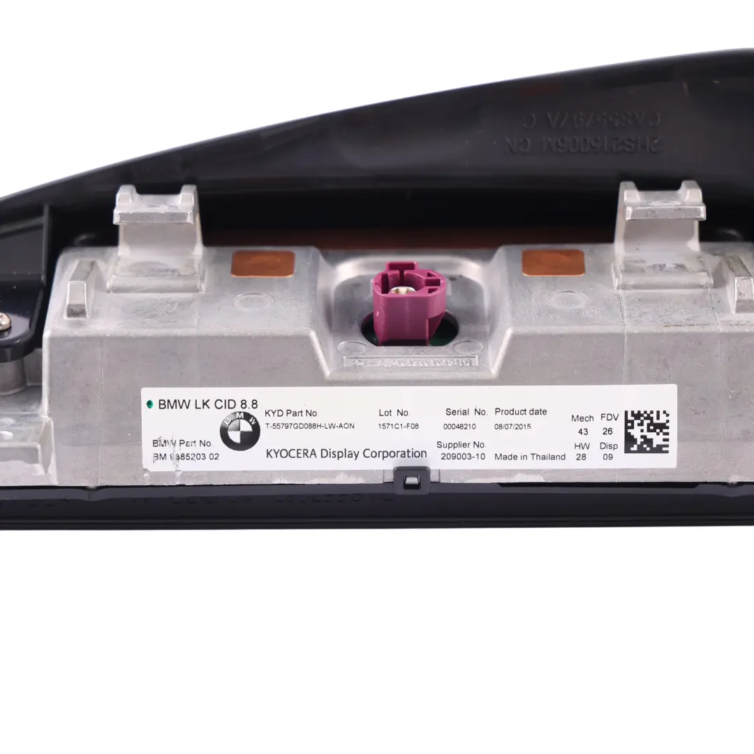 Central Information Display Screen Unit 8.8" to BMW F20 F21 LCI F22 F23 with Part number 9385203 BMW F20 F21 LCI F22 F23 Central Information Display Screen Unit 8.8" - SKU RHD-9385203-1 - Part number 9385203