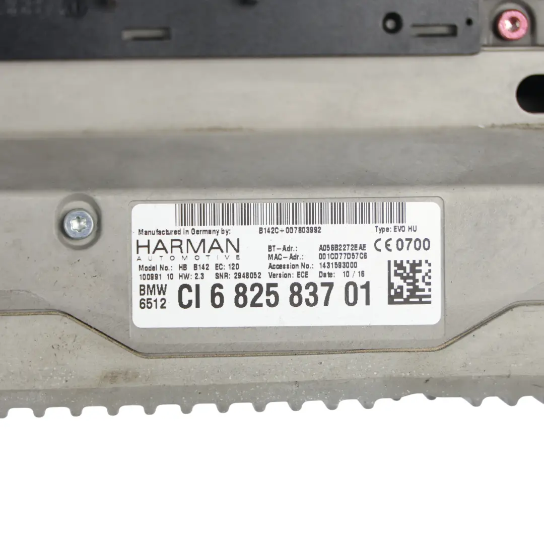 Unità Principale Lettore CD Radio DAB Navigatore 6825837 per BMW F20 LCI F30 LCI F80 con numero di parte 9391822 BMW F20 LCI F30 LCI F80 Unità Principale Lettore CD Radio DAB Navigatore 6825837 - SKU 9391822 - Numero di parte 9391822