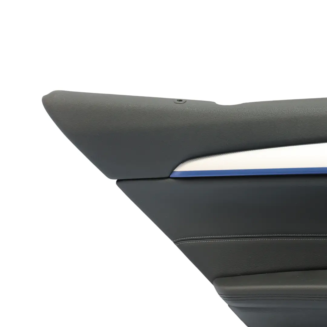 Door Card Cover Trim Panel Rear Left N/S Black Leather Grey Seam to BMW X2 F39 with Part number 9471677 BMW X2 F39 Door Card Cover Trim Panel Rear Left N/S Black Leather Grey Seam - SKU 9471677 - Part number 9471677