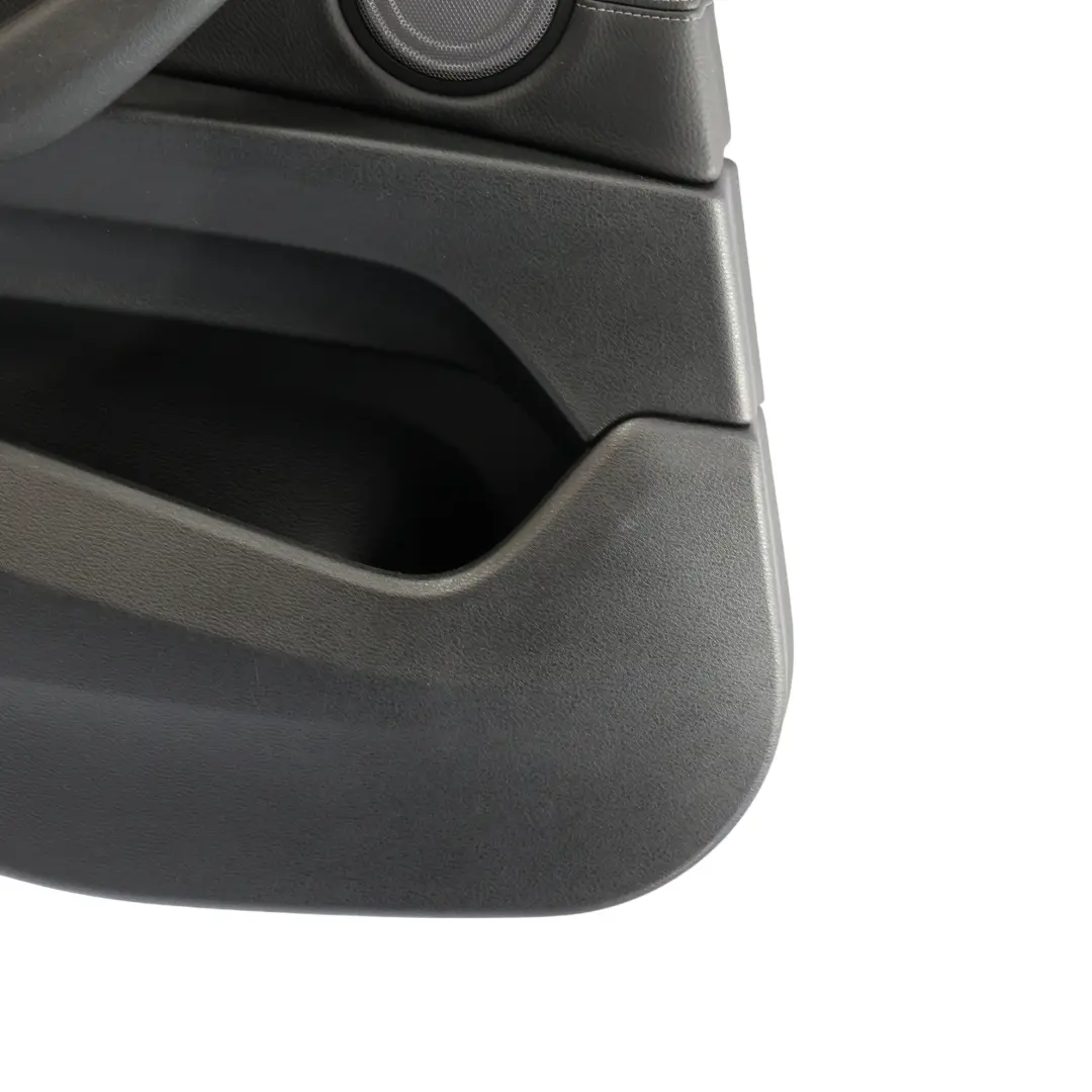 BMW X2 F39 Garniture Panneau Porte Arrière Gauche Cuir Noir Couture Grise - SKU 9471677 - Numéro de pièce 9471677