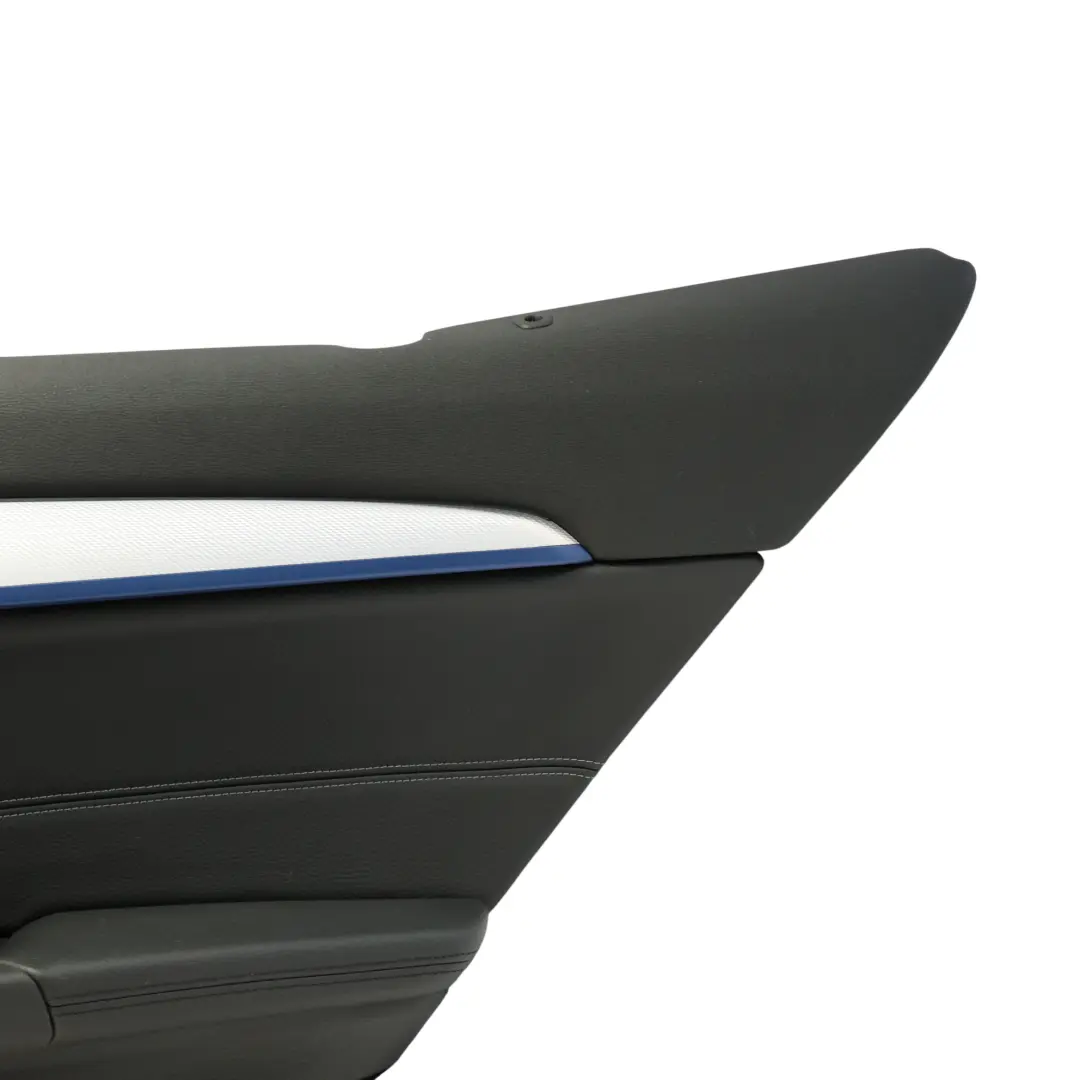 BMW X2 F39 Door Card Cover Trim Panel Rear Right O/S Black Leather Grey Seam - SKU 9471678 - Part number 9471678