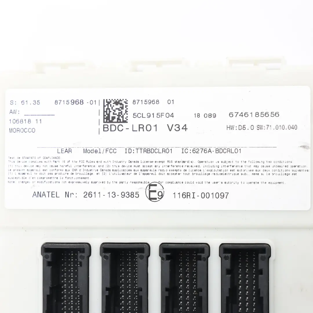 BMW Mini F56 B48A20B 231HP B48D 2.0 Calculateur DME Kit Clé Automatique - SKU 9487220-1 - Numéro de pièce 9487220