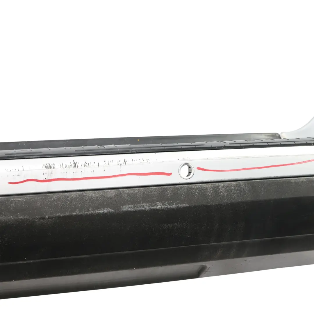 Porsche Cayenne 9PA Rear Bumper Trim Panel Crystal Silver Metallic - A7W - SKU 95550541102-CSM - Part number 95550541102