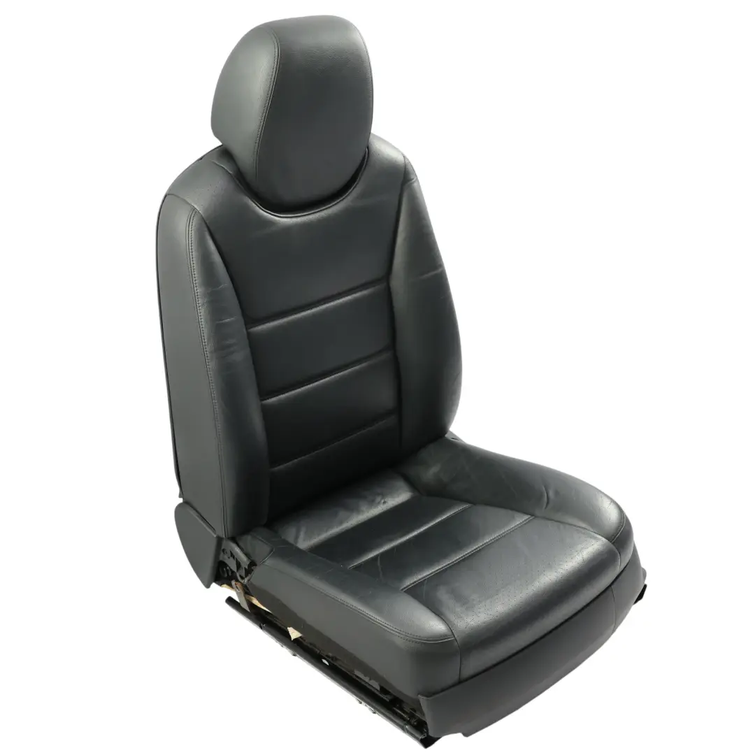 Porsche Cayenne 9PA Sedile Anteriore Sinistro Comfort Riscaldato Pelle Nera - SKU 95552117901-1 - Numero di parte 95552117901