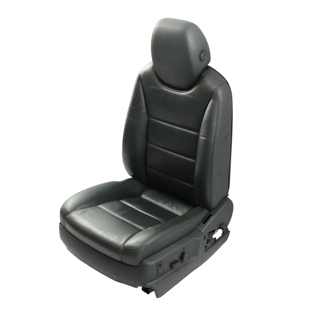 Front Left N/S Interior Heated Black Leather to Porsche Cayenne 9PA Comfort Seat with Part number 95552117901 Porsche Cayenne 9PA Comfort Seat Front Left N/S Interior Heated Black Leather - SKU 95552117901-1 - Part number 95552117901