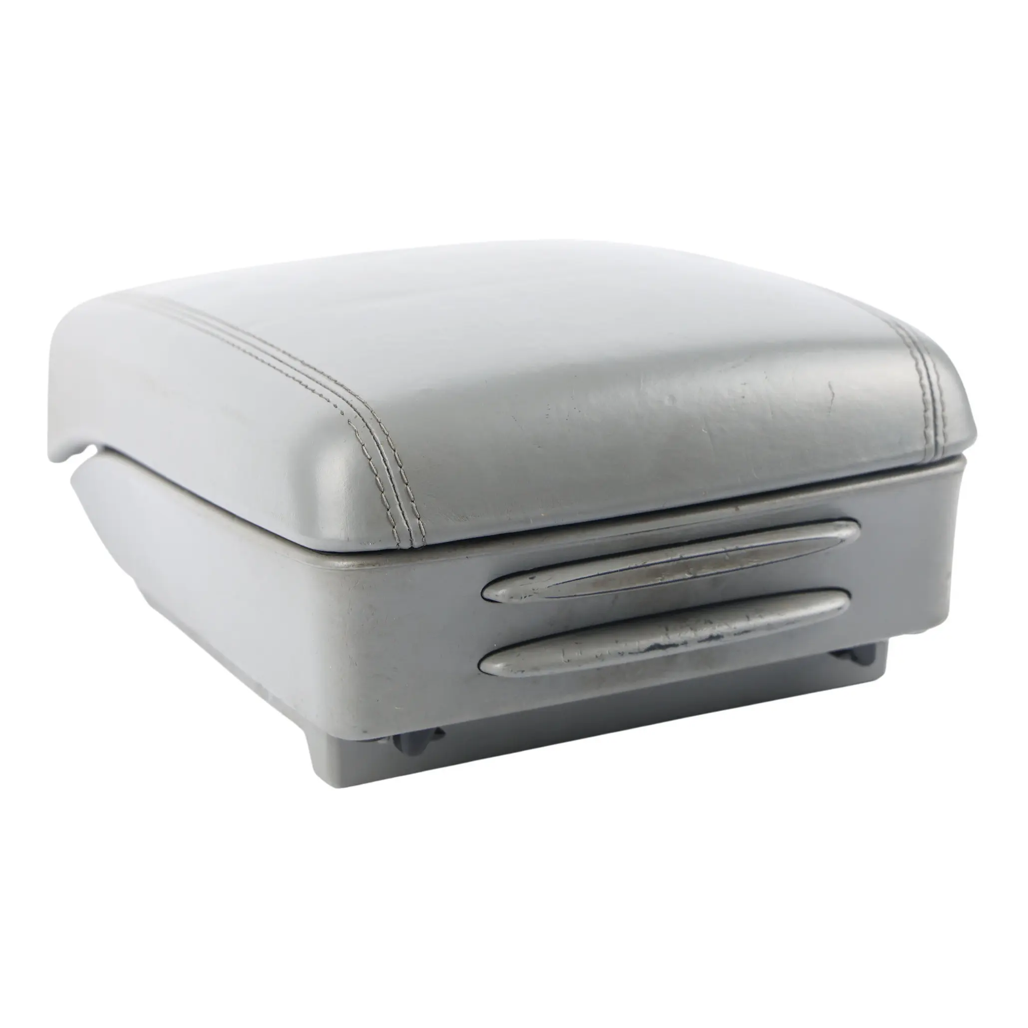 Porsche Cayenne 9PA Centre Console Armrest Cover Leather Steel Grey 95555230901