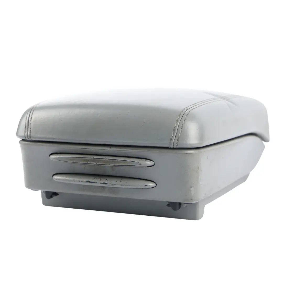 Porsche Cayenne 9PA Tapa Reposabrazos Consola Central Cuero Gris Acero 955552309 - SKU 95555230901-1 - Número de pieza 95555230901