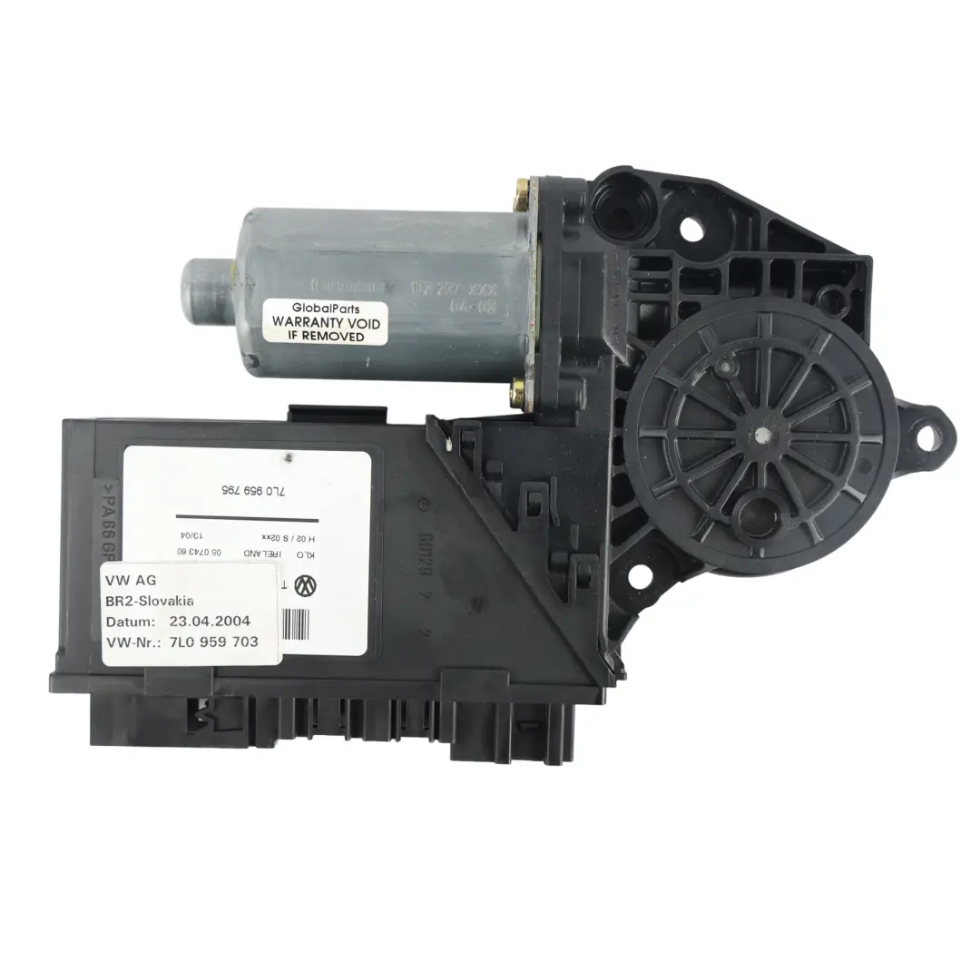 7L Window Regulator Motor Rear Left N/S 7L0959703 to Porsche Cayenne 9PA VW Touareg with Part number 95562470300 Porsche Cayenne 9PA VW Touareg 7L Window Regulator Motor Rear Left N/S 7L0959703 - SKU 95562470300 - Part number 95562470300