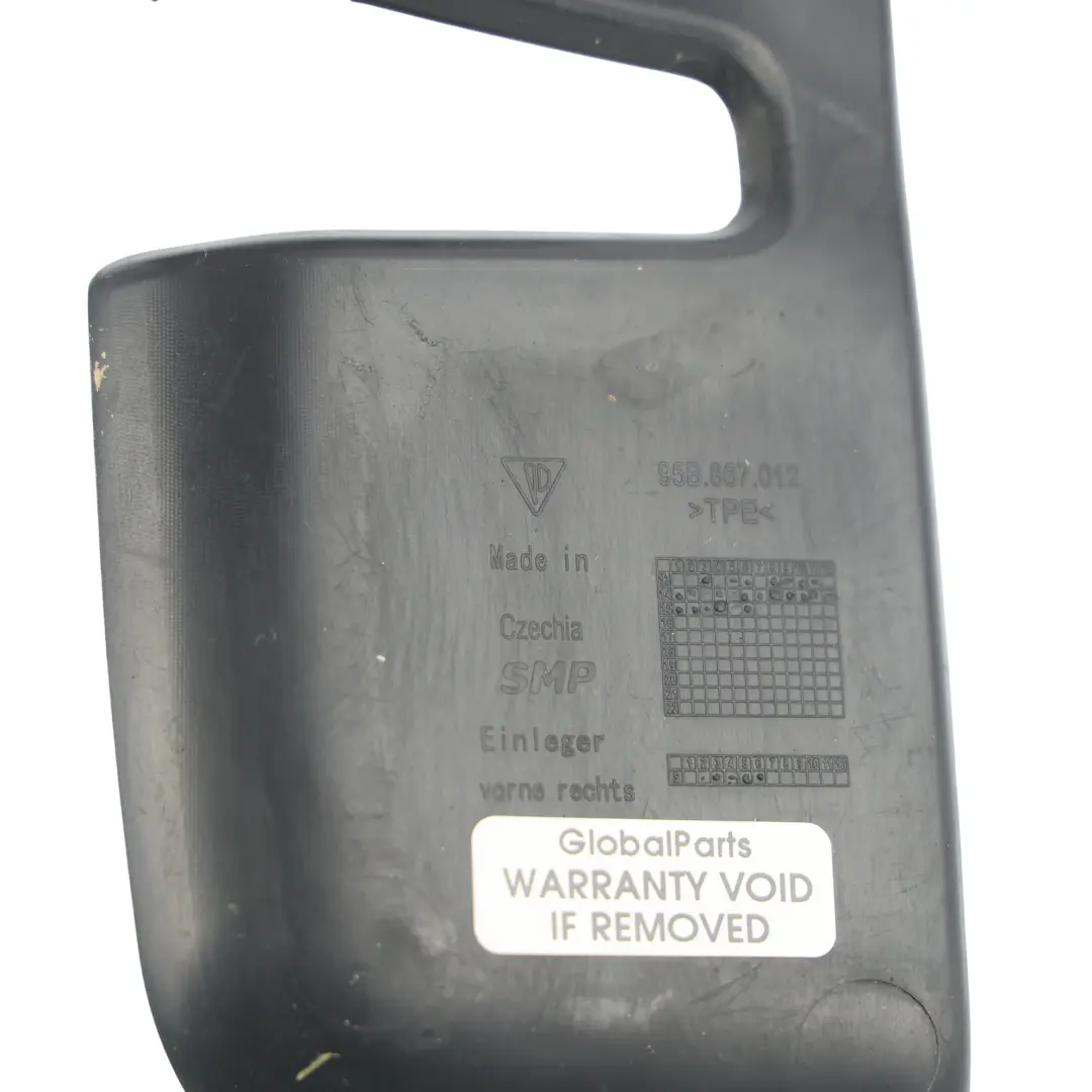 Porsche Macan 95B Alfombrilla Panel Puerta Delantera Derecha - SKU 95B867012 - Número de pieza 95B867012