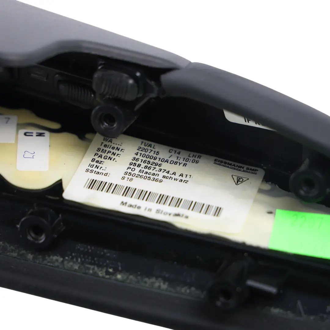Reposabrazos Panel Puerta Trasera Derecha para Porsche Macan 95B con número de pieza 95B867374A Porsche Macan 95B Reposabrazos Panel Puerta Trasera Derecha - SKU 95B867374A - Número de pieza 95B867374A