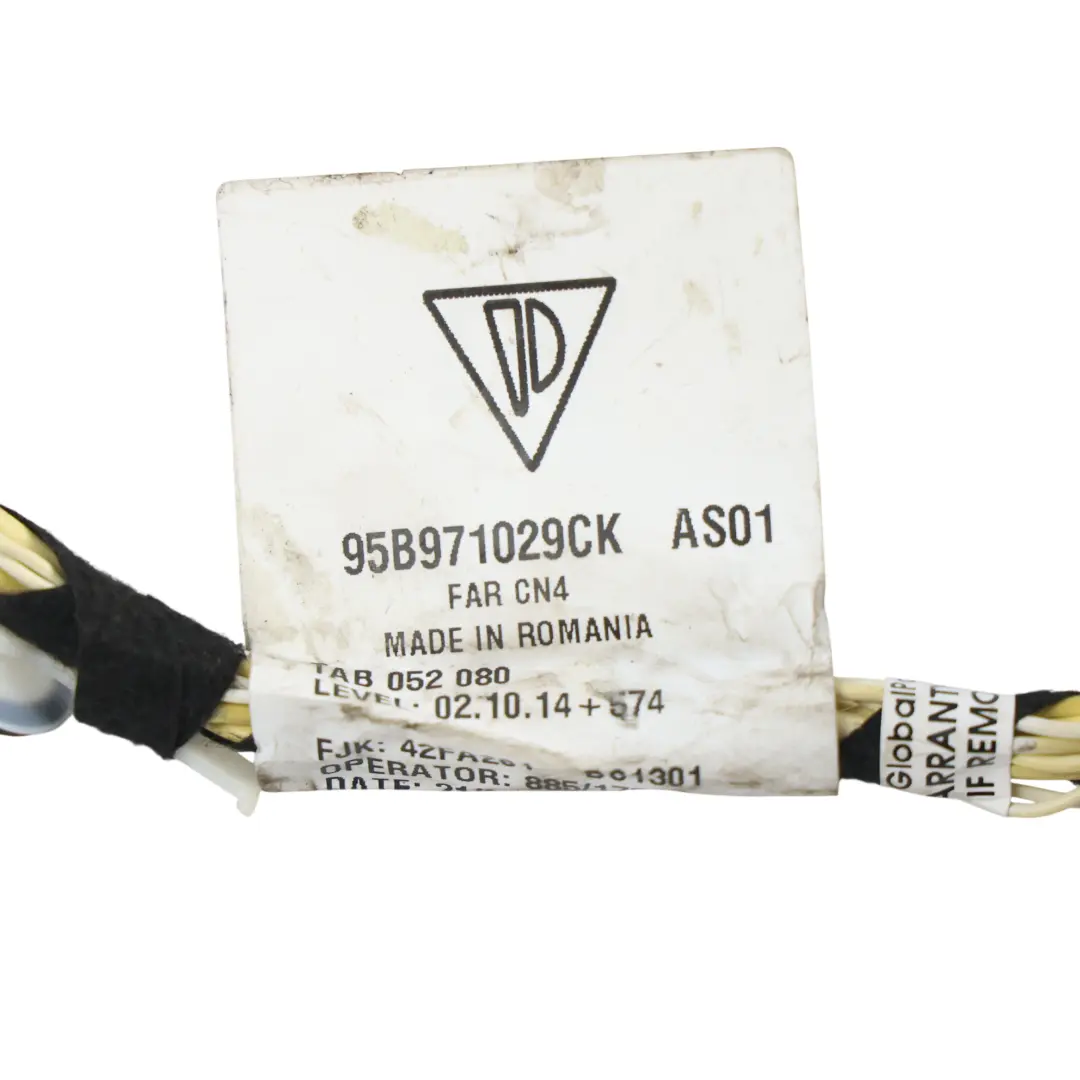 Front Door Wiring Loom Harness Cable Driver Side to Porsche Macan 95B with Part number 95B971029CK Porsche Macan 95B Front Door Wiring Loom Harness Cable Driver Side - SKU 95B971029CK - Part number 95B971029CK