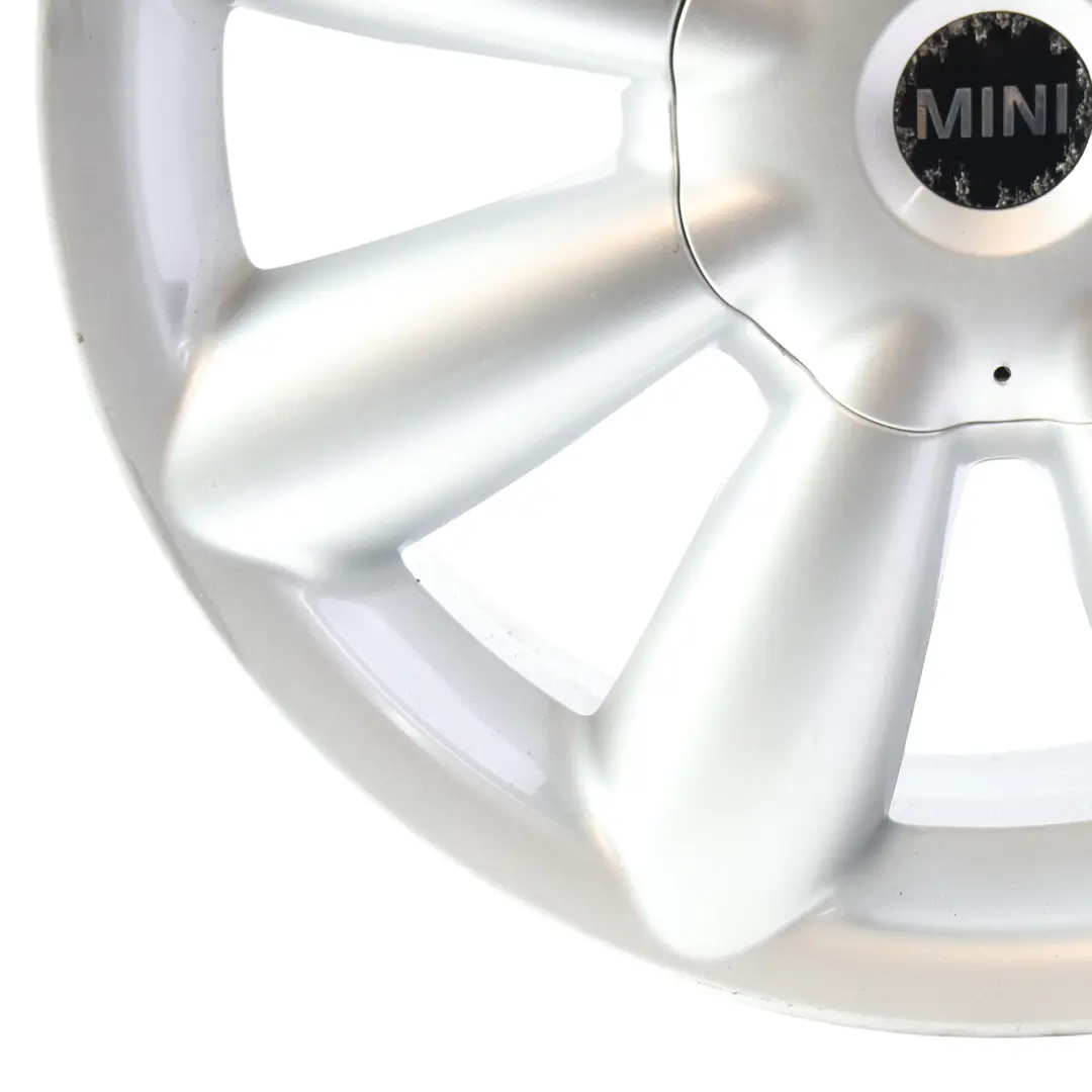 Alloy Rim 18" ET:52 7,5J Turbo Fan 126 to Mini Cooper R60 R61 Silver Wheel with Part number 9803724 Mini Cooper R60 R61 Silver Wheel Alloy Rim 18" ET:52 7,5J Turbo Fan 126 - SKU 9803724-3 - Part number 9803724