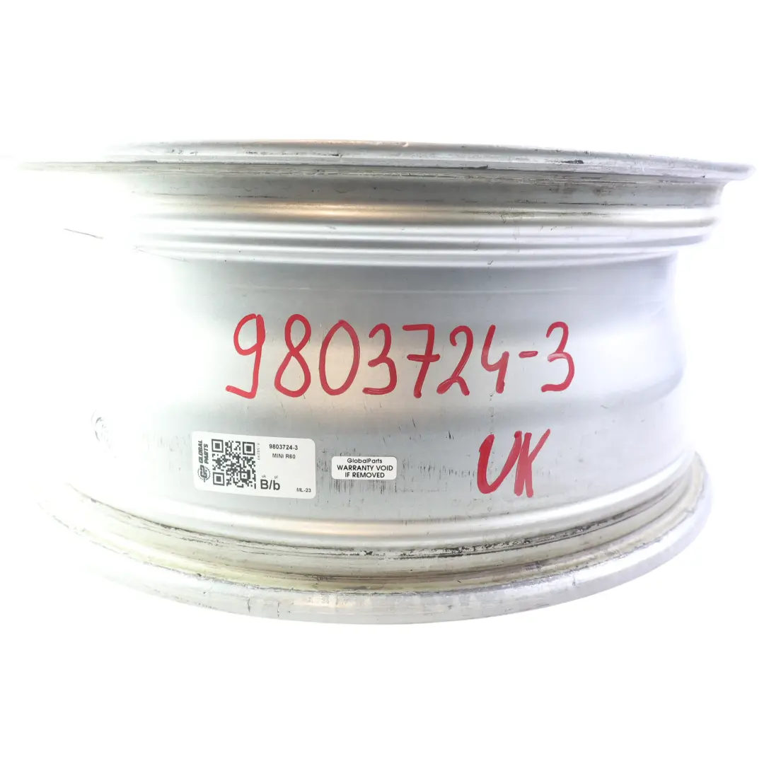 Mini Cooper R60 R61 Silver Wheel Alloy Rim 18" ET:52 7,5J Turbo Fan 126 - SKU 9803724-3 - Part number 9803724