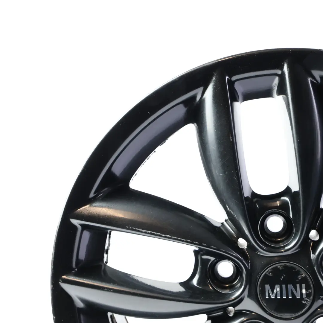 Rim Alloy Black 17" 7J ET:50 5-Star Double Spoke 124 to Mini Cooper R60 R61 Wheel with Part number 9803726 Mini Cooper R60 R61 Wheel Rim Alloy Black 17" 7J ET:50 5-Star Double Spoke 124 - SKU 9803726-BLK5 - Part number 9803726