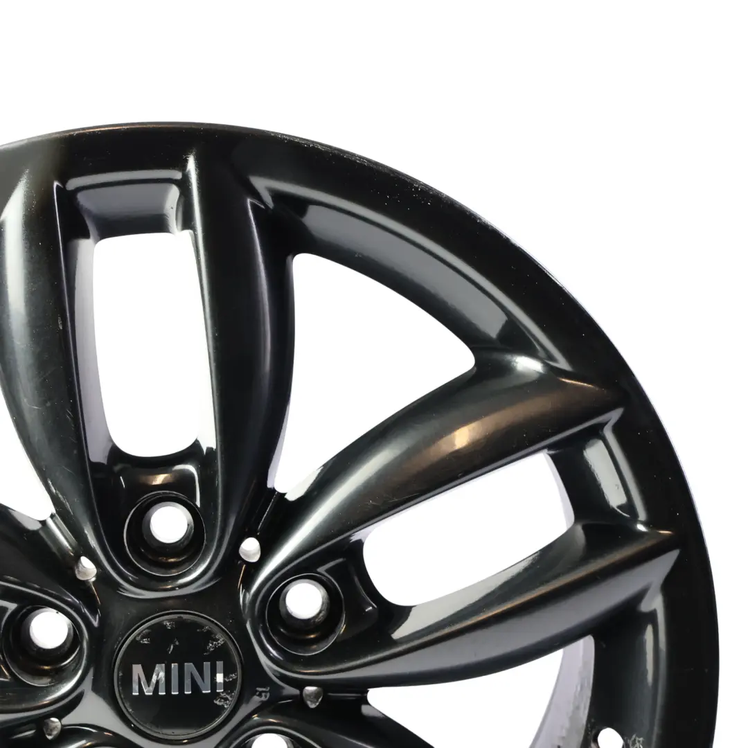 Mini Cooper R60 R61 Llanta Aleación Negra 17" 7J ET:50 5 Estrellas Radios 124 - SKU 9803726-BLK5 - Número de pieza 9803726
