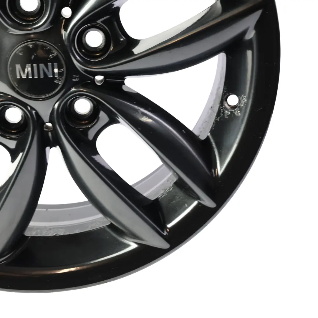 Rim Alloy Black 17" 7J ET:50 5-Star Double Spoke 124 to Mini Cooper R60 R61 Wheel with Part number 9803726 Mini Cooper R60 R61 Wheel Rim Alloy Black 17" 7J ET:50 5-Star Double Spoke 124 - SKU 9803726-BLK5 - Part number 9803726