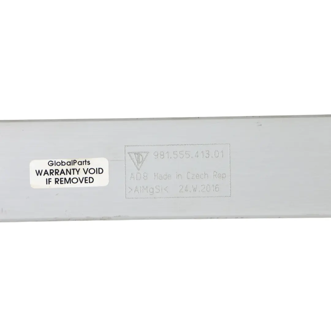 Top Reinforcement Carrier Bulkhead Bar to Porsche Cayman 982 Rear with Part number 98155541301 Porsche Cayman 982 Rear Top Reinforcement Carrier Bulkhead Bar - SKU 98155541301 - Part number 98155541301