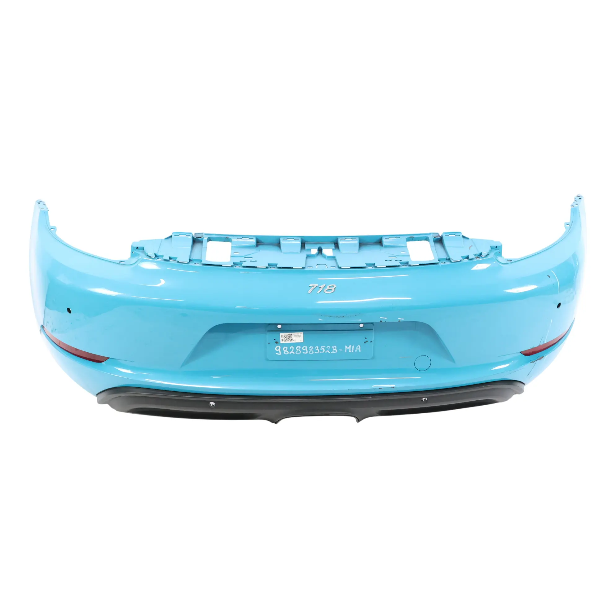 Porsche Boxster Cayman S 982C Rear Bumper Trim GTS Sport Design Miami Blue - M5C