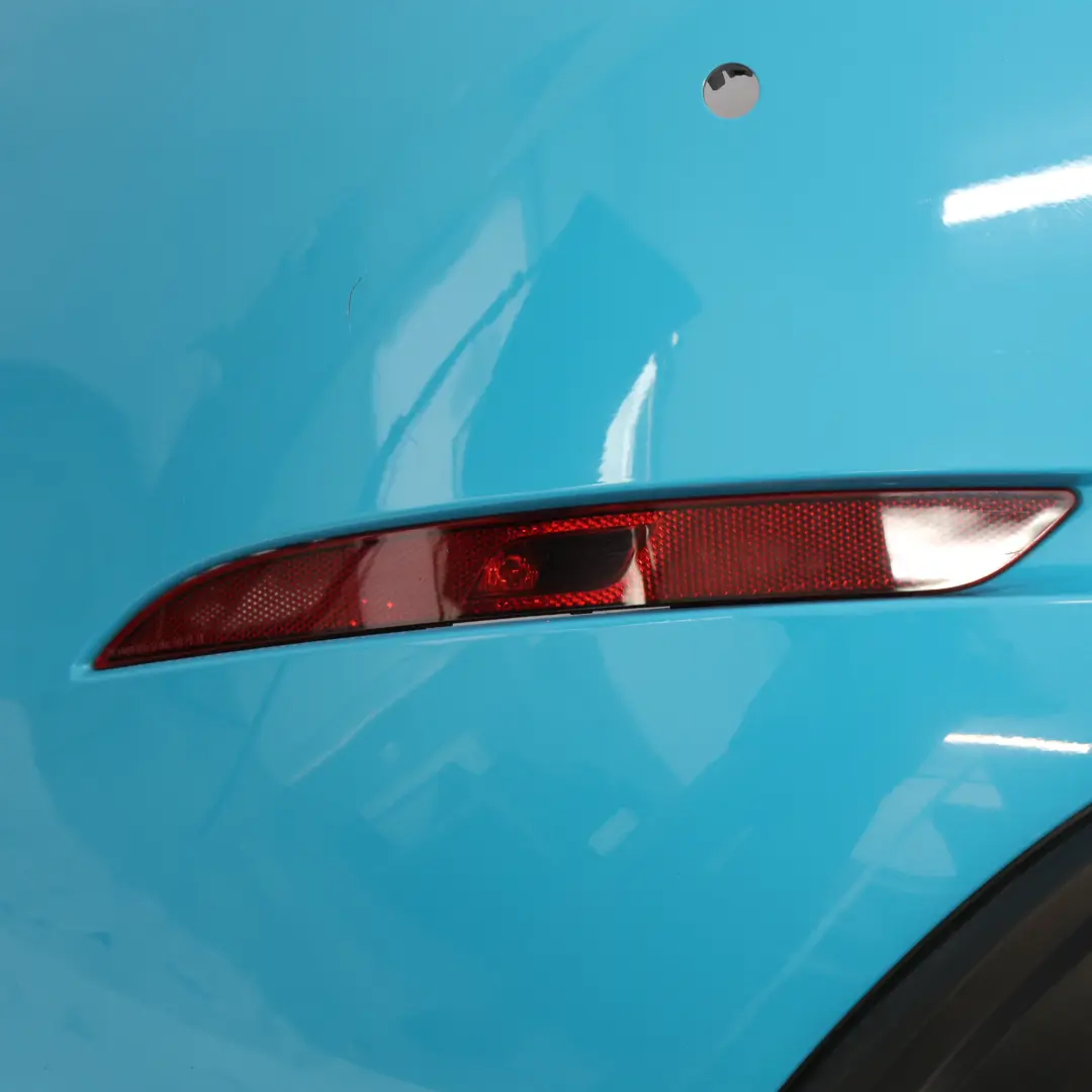 Porsche Boxster Cayman S 982C Rear Bumper Trim GTS Sport Design Miami Blue - M5C - SKU 982898352B-MIA - Part number 982898352B