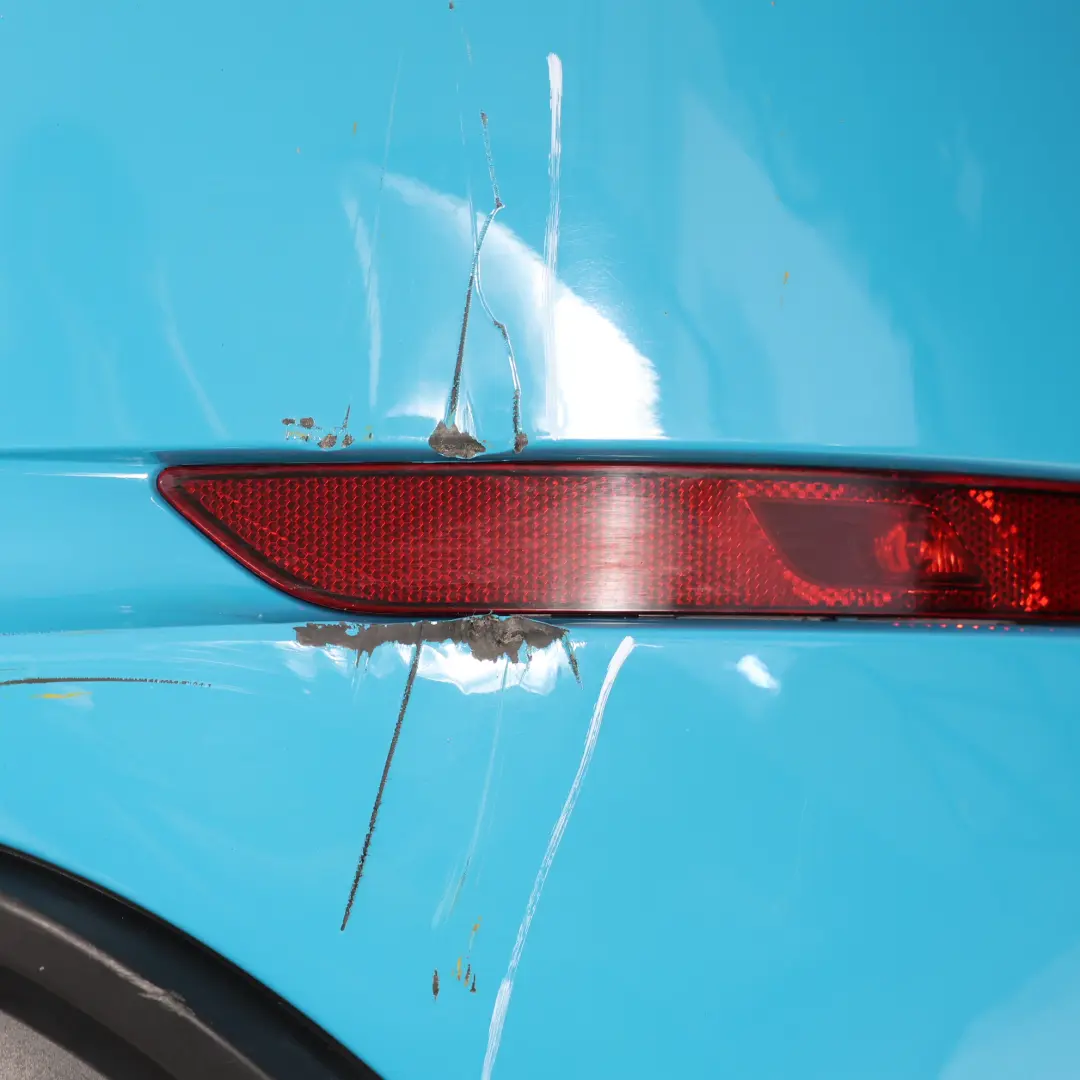 982C Rear Bumper Trim GTS Sport Design Miami Blue - M5C to Porsche Boxster Cayman S with Part number 982898352B Porsche Boxster Cayman S 982C Rear Bumper Trim GTS Sport Design Miami Blue - M5C - SKU 982898352B-MIA - Part number 982898352B