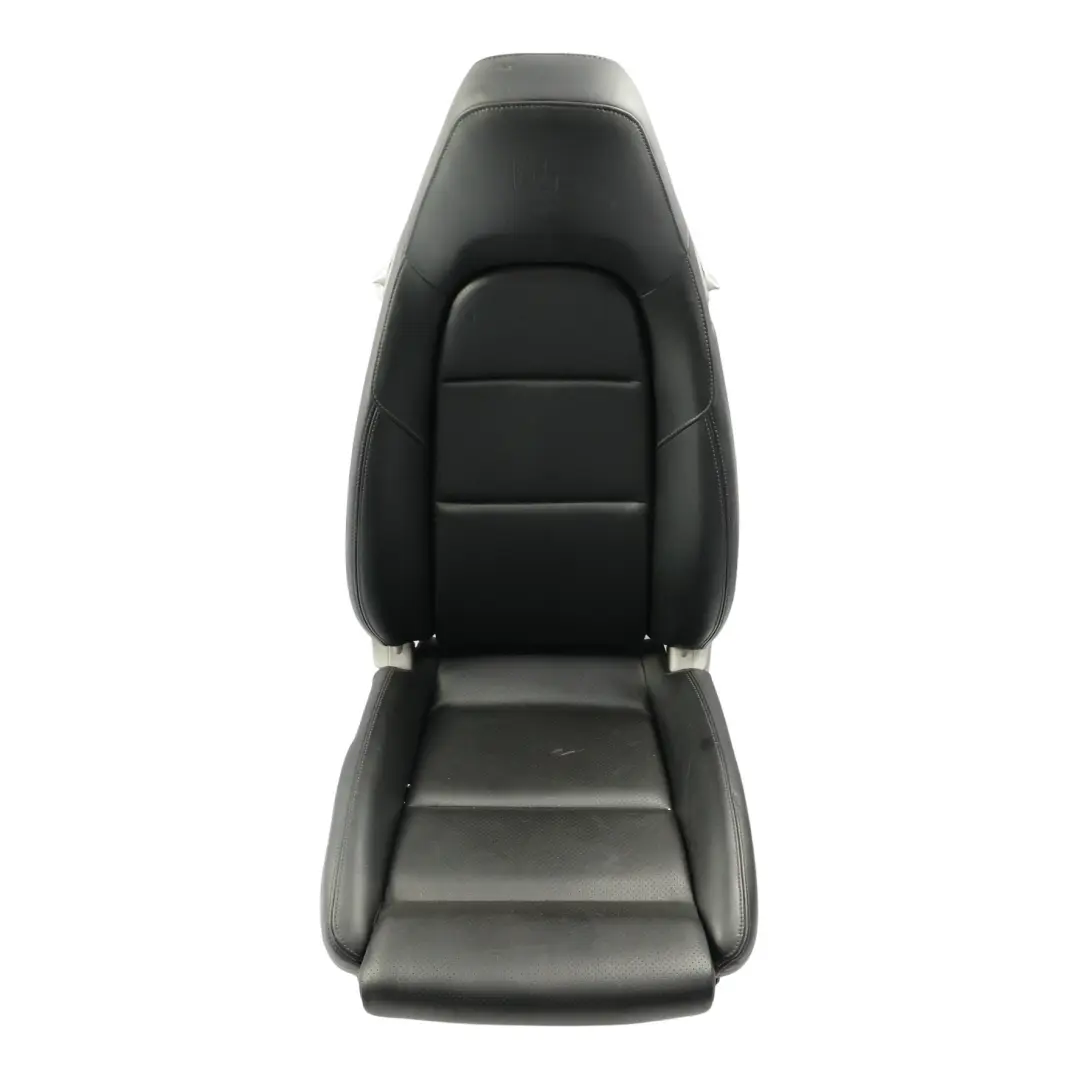 Porsche Cayman 982 Front Sports Seat Electric Heated Left N/S Black Leather - SKU 99152114113-1 - Part number 99152114113