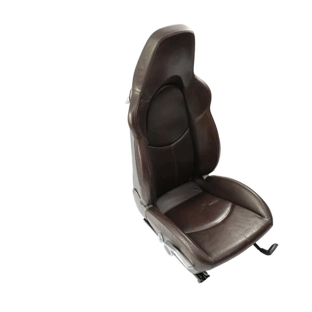 Fotel Sportowy Przedni Podgrzewany Prawy Brązowa Skóra do Porsche 911 996 o numerze 99752115100 Porsche 911 996 Fotel Sportowy Przedni Podgrzewany Prawy Brązowa Skóra - SKU 99752115100-1 - Numer Części 99752115100