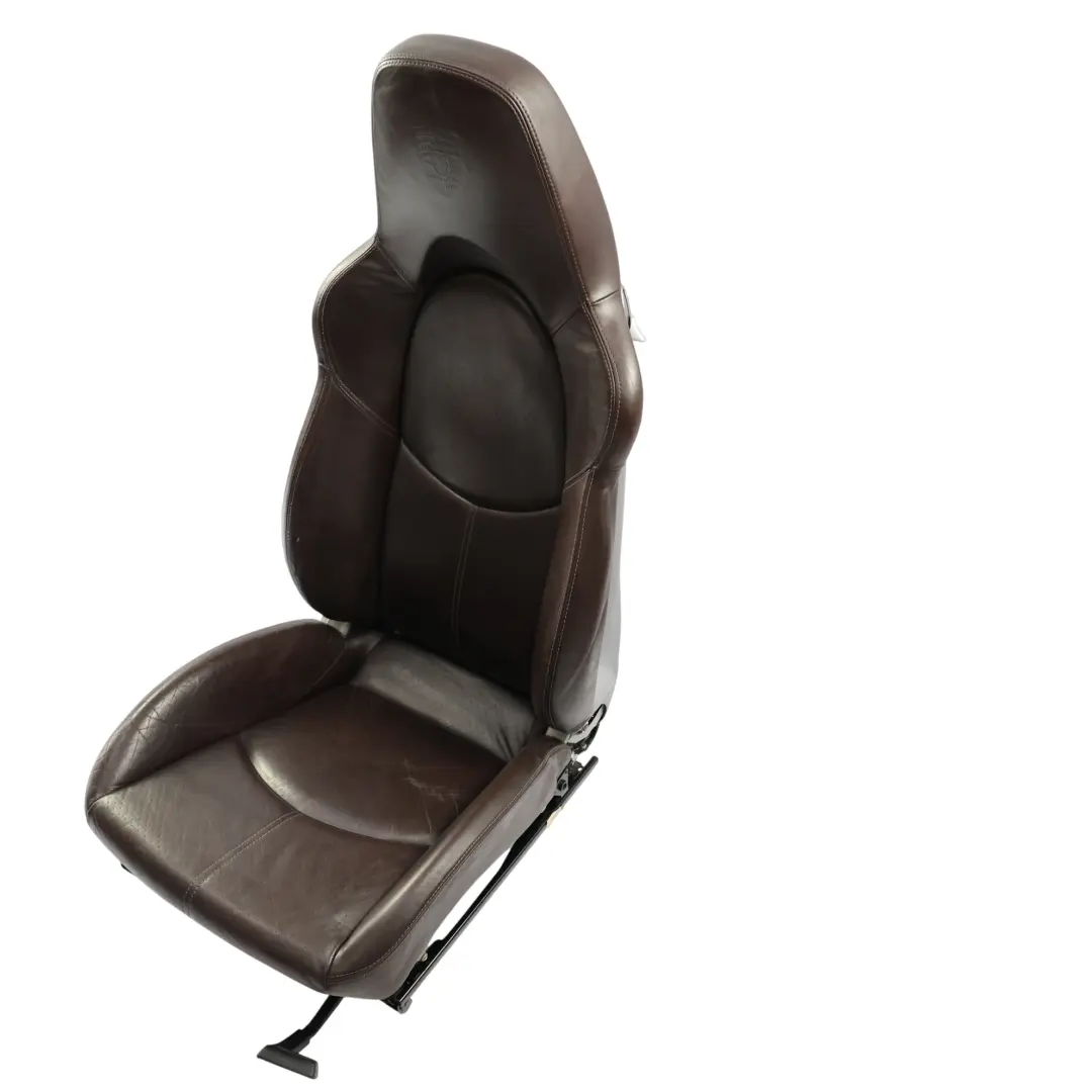 Porsche 911 996 Asiento Deportivo Delantero Calefactado Derecho Cuero Marrón Cac - SKU 99752115100-1 - Número de pieza 99752115100
