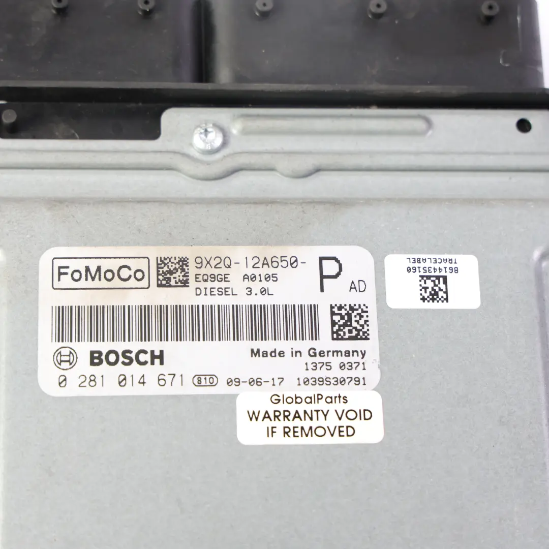 Land Rover Range Rover Discovery L319 ECU Motor 3.0 Diésel Auto - SKU 9X2Q-12A650-PAD - Número de pieza 9X2Q-12A650-PAD