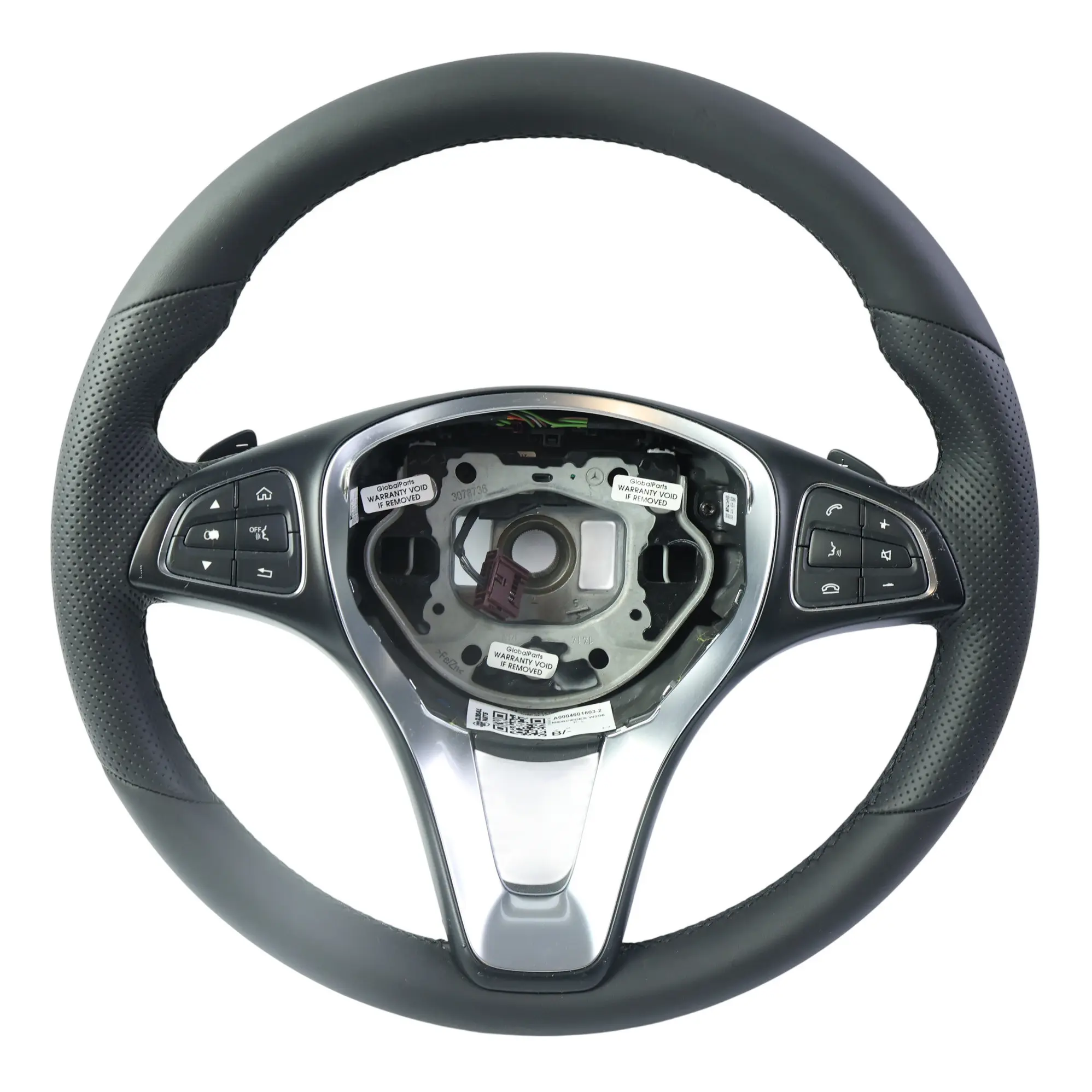 Mercedes W205 X253 Steering Wheel NEW Black Leather Paddle Shift A0004601803