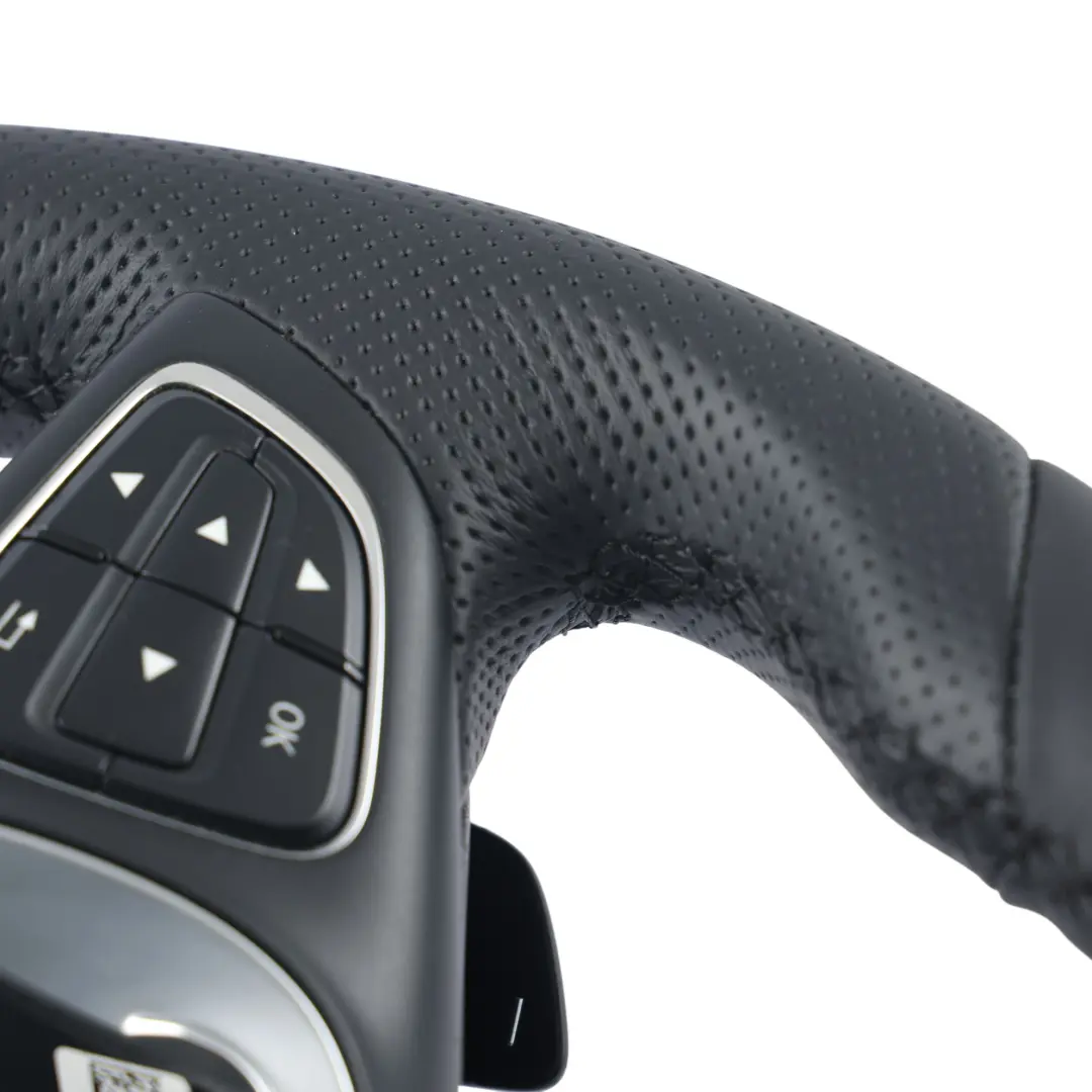 Mercedes W176 W246 NEW Black Leather Steering Wheel Paddle Shift - SKU A0014608903-1 - Part number A0014608903