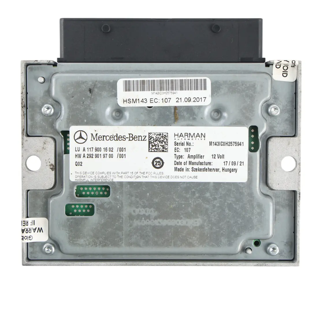 Mercedes C117 Engine Noise Control Unit Module 651930 ECU 2.1 Diesel - SKU A1179001602 - Part number A1179001602