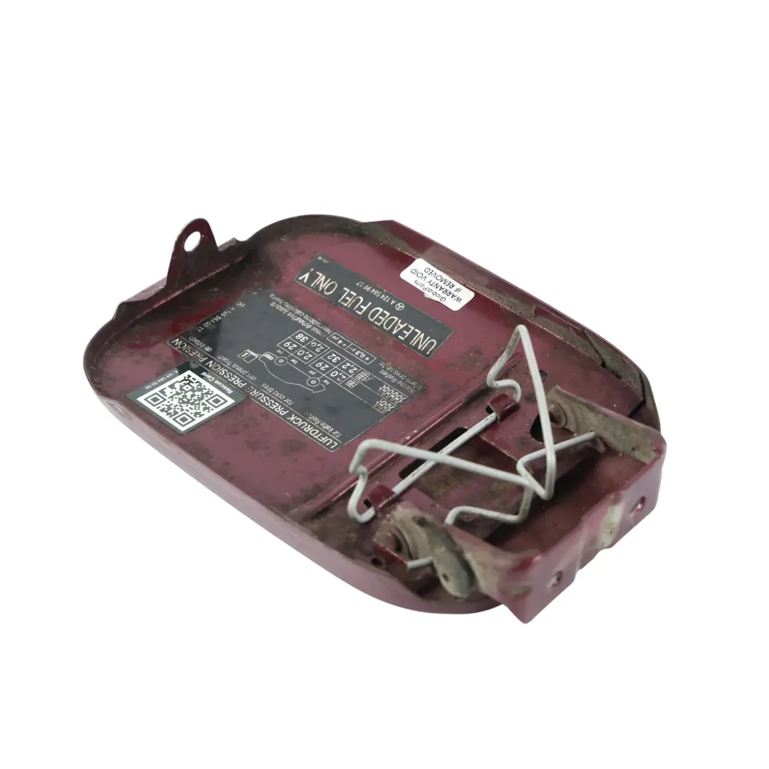 Filler Flap Tank Cap Cover Saturn Red - 597 to Mercedes W169 Fuel with Part number A1697500106 Mercedes W169 Fuel Filler Flap Tank Cap Cover Saturn Red - 597 - SKU A1697500106-SAR - Part number A1697500106