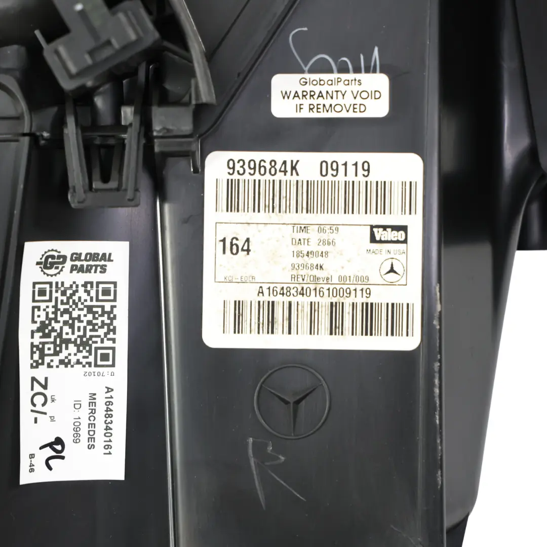 Interior Heater Air Conditioning A/C Box Rear to Mercedes GL X164 with Part number A1648340161 Mercedes GL X164 Interior Heater Air Conditioning A/C Box Rear - SKU A1648340161 - Part number A1648340161