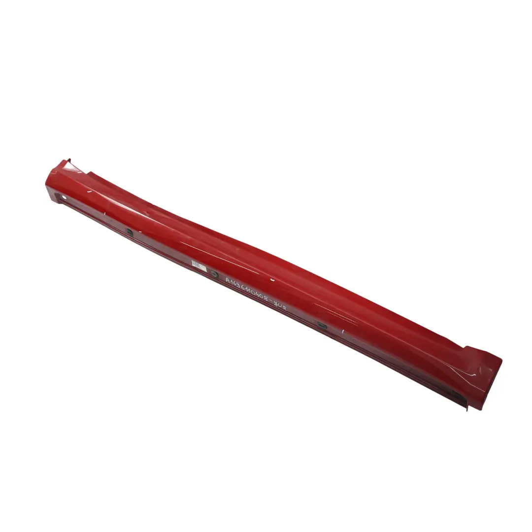  Mercedes-Benz A W169 Door Sill Side Cover Skirt Right O/S Jupiter Red - 589 - SKU A1696110408-JUR - Part number A1696110408
