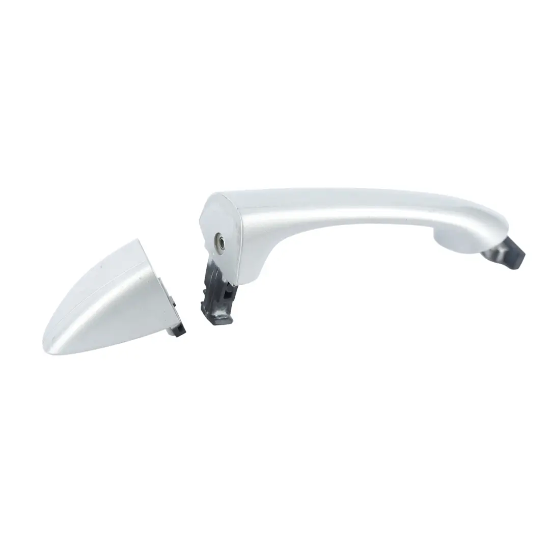 Mercedes W169 W245 Rear Door Grab Handle Left N/S Polar Silver Metallic - 761 - SKU A1697660501-PLS - Part number A1697660501
