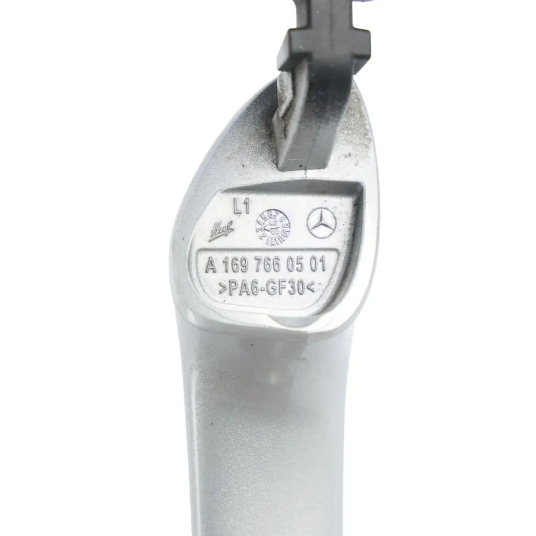 Door Grab Handle Left N/S Polar Silver Metallic - 761 to Mercedes W169 W245 Rear with Part number A1697660501 Mercedes W169 W245 Rear Door Grab Handle Left N/S Polar Silver Metallic - 761 - SKU A1697660501-PLS - Part number A1697660501