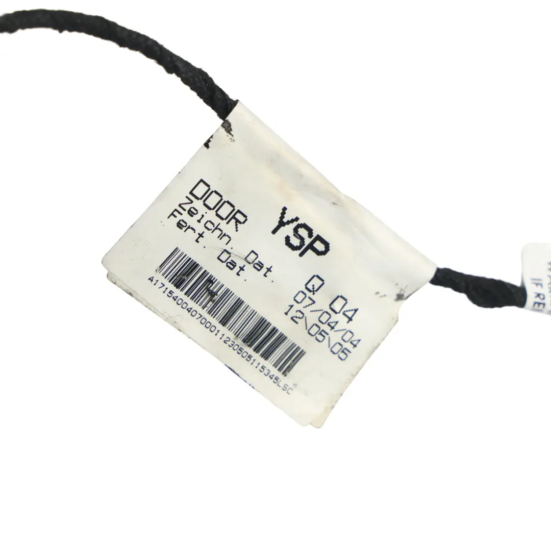 Cablaggio Luce Cortesia Porta per Mercedes R171 con numero di parte A1715400407 Mercedes R171 Cablaggio Luce Cortesia Porta - SKU A1715400407 - Numero di parte A1715400407