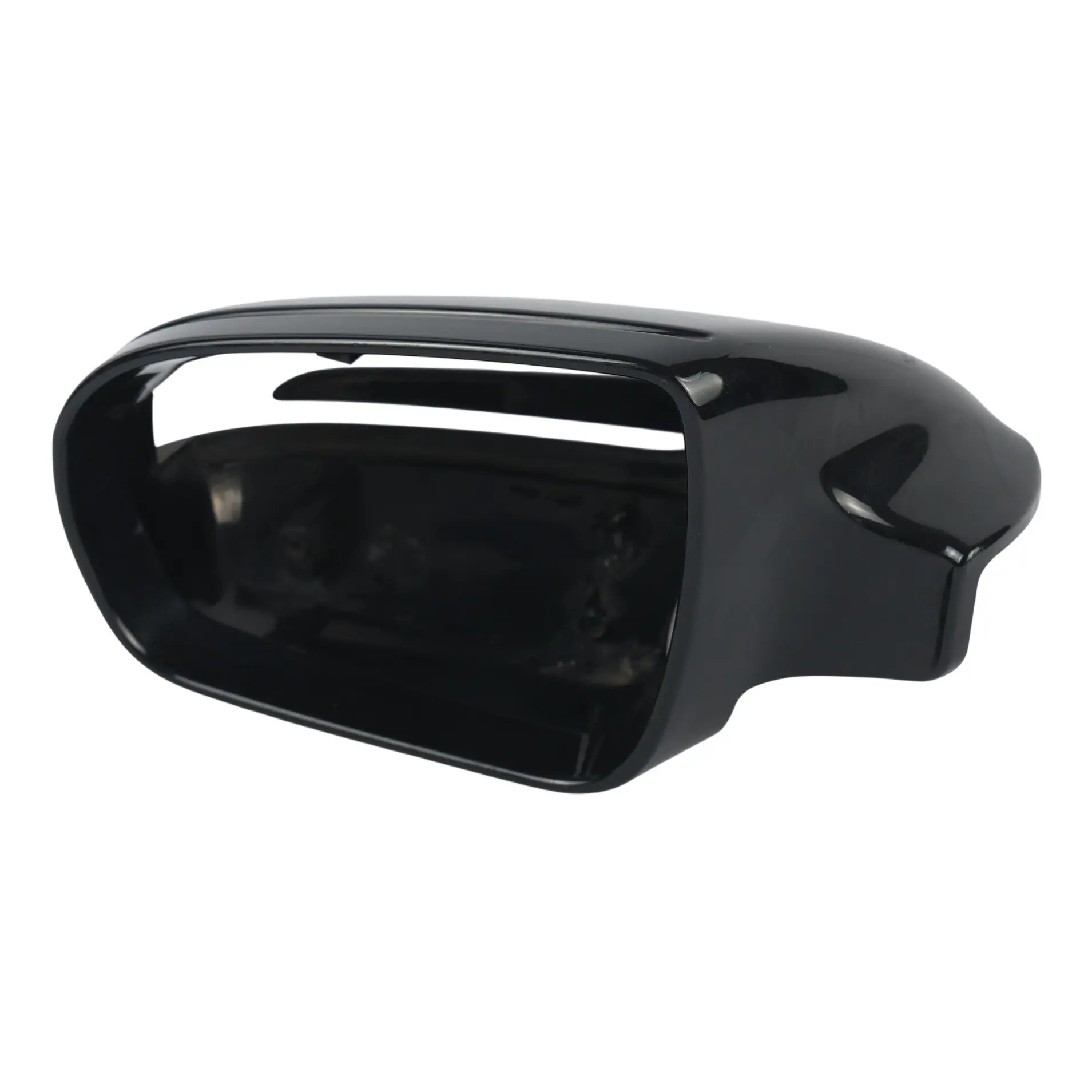 Mercedes C219 Mirror Cover Door Wing Cap Trim Left O/S Obsidian Black - 197
