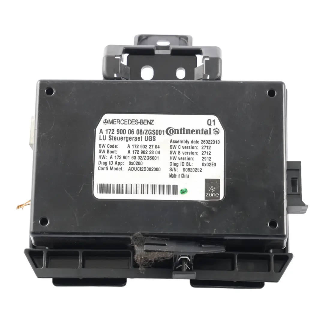 Media Interface Control Module Unit to Mercedes W212 W176 W246 W242 with Part number A1729000608 Mercedes W212 W176 W246 W242 Media Interface Control Module Unit - SKU A1729000608 - Part number A1729000608