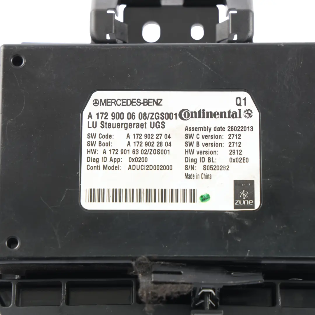 Media Interface Control Module Unit to Mercedes W212 W176 W246 W242 with Part number A1729000608 Mercedes W212 W176 W246 W242 Media Interface Control Module Unit - SKU A1729000608 - Part number A1729000608