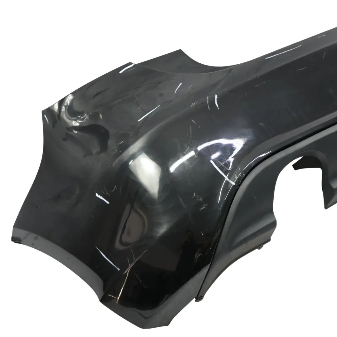 Bumper Rear Trim Panel Cover Kosmos Cosmic Black Metallic - 191 to Mercedes W176 with Part number A1768800440 Mercedes W176 Bumper Rear Trim Panel Cover Kosmos Cosmic Black Metallic - 191 - SKU A1768800440-KB - Part number A1768800440