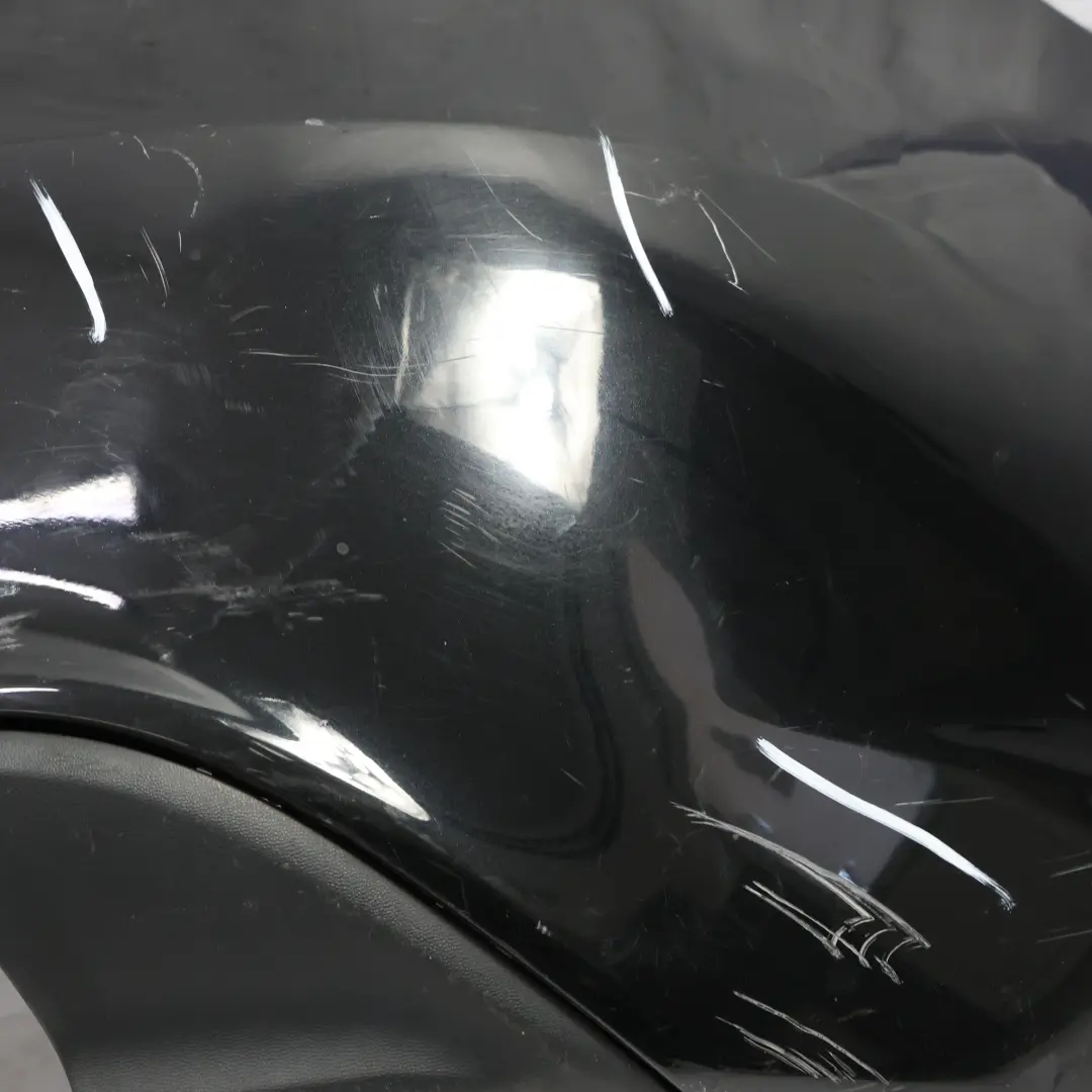 Bumper Rear Trim Panel Cover Kosmos Cosmic Black Metallic - 191 to Mercedes W176 with Part number A1768800440 Mercedes W176 Bumper Rear Trim Panel Cover Kosmos Cosmic Black Metallic - 191 - SKU A1768800440-KB - Part number A1768800440