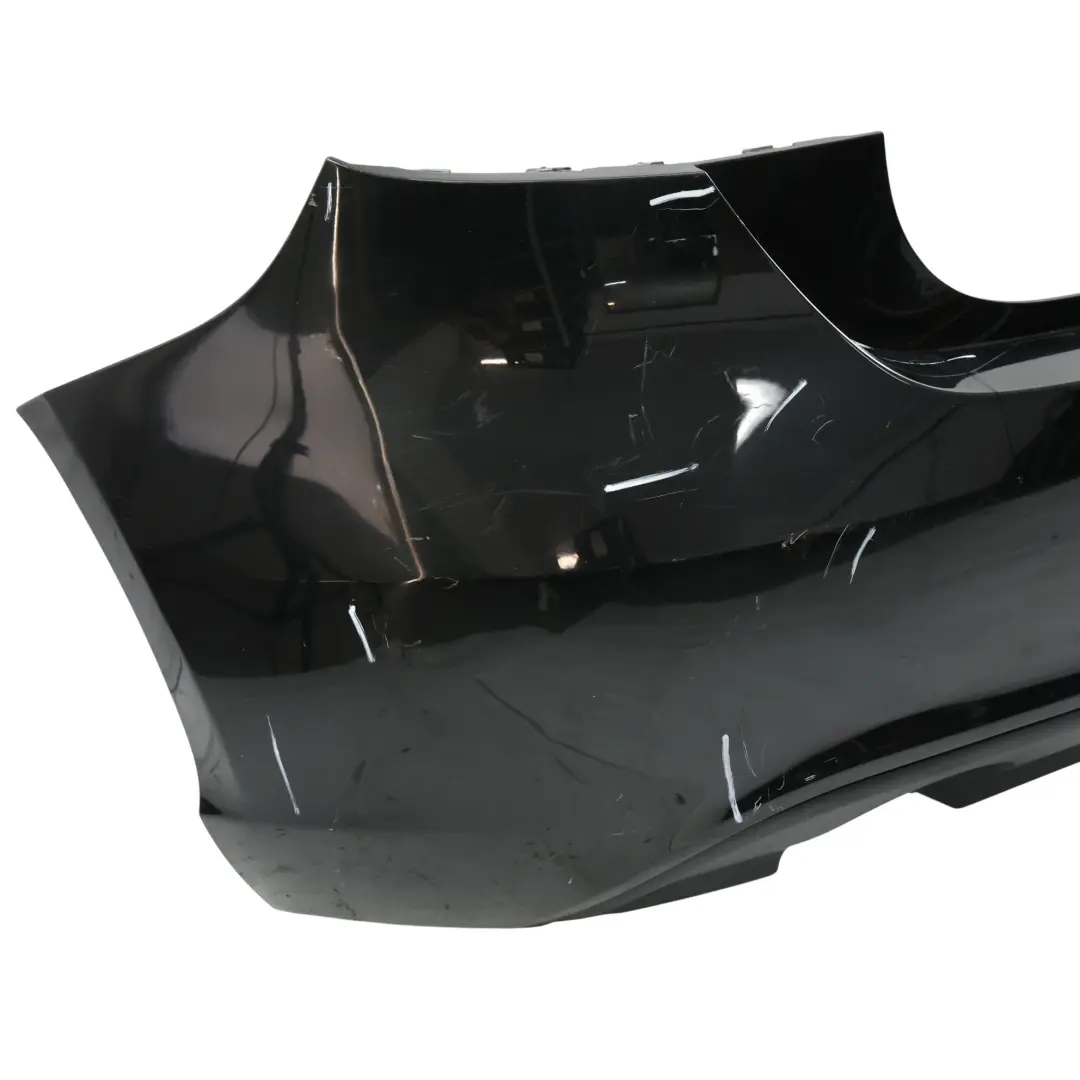 Bumper Rear Trim Panel Cover Kosmos Cosmic Black Metallic - 191 to Mercedes W176 with Part number A1768800440 Mercedes W176 Bumper Rear Trim Panel Cover Kosmos Cosmic Black Metallic - 191 - SKU A1768800440-KB - Part number A1768800440