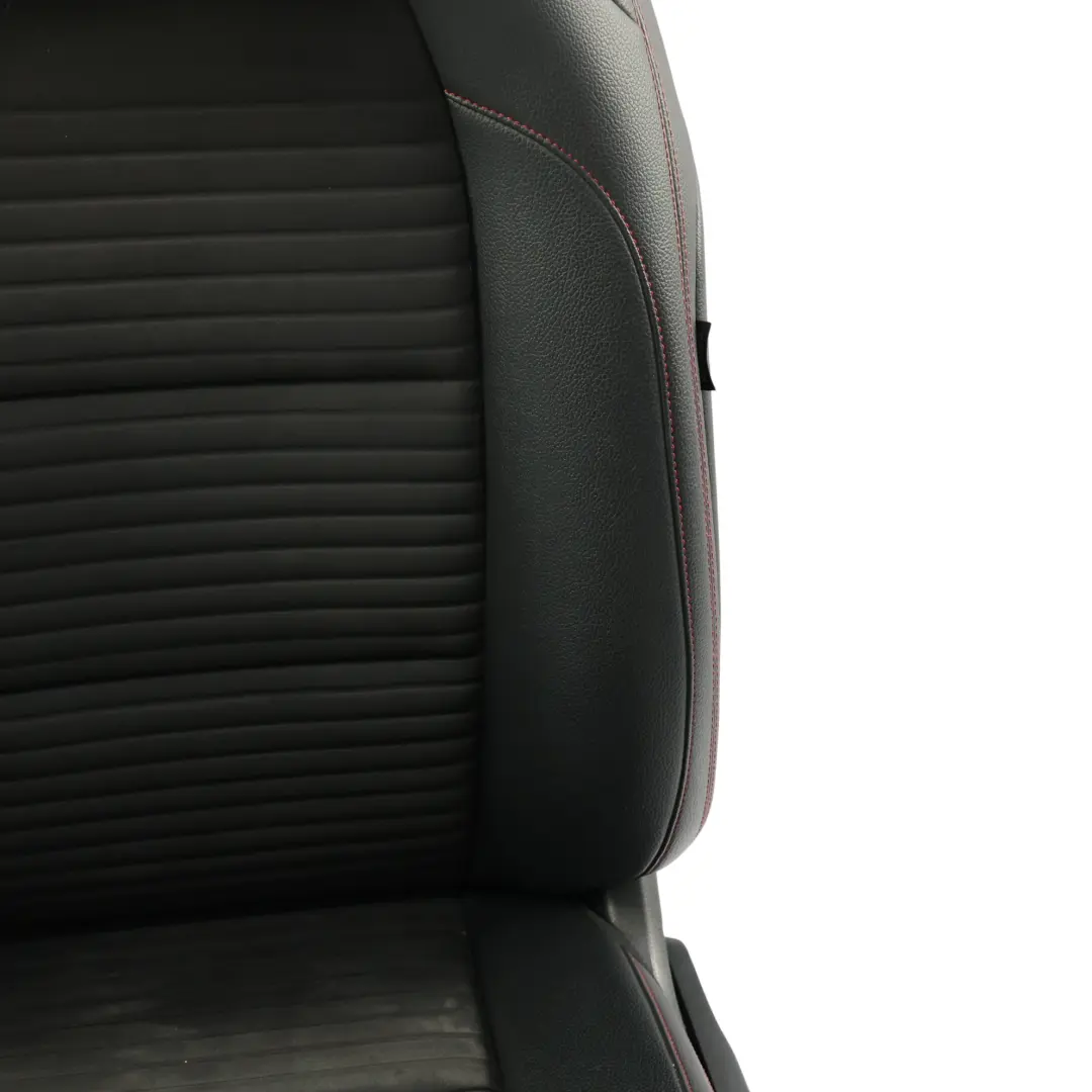 Mercedes W176 Front Sport Seat Left N/S Fabric Imitation Leather Red Threads - SKU A1769106307-3 - Part number A1769106307