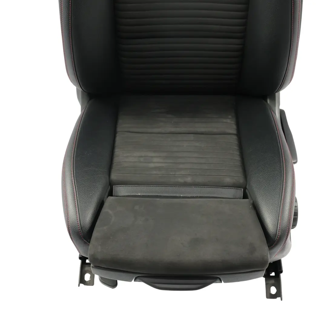 Front Sport Seat Left N/S Fabric Imitation Leather Red Threads to Mercedes W176 with Part number A1769106307 Mercedes W176 Front Sport Seat Left N/S Fabric Imitation Leather Red Threads - SKU A1769106307-3 - Part number A1769106307