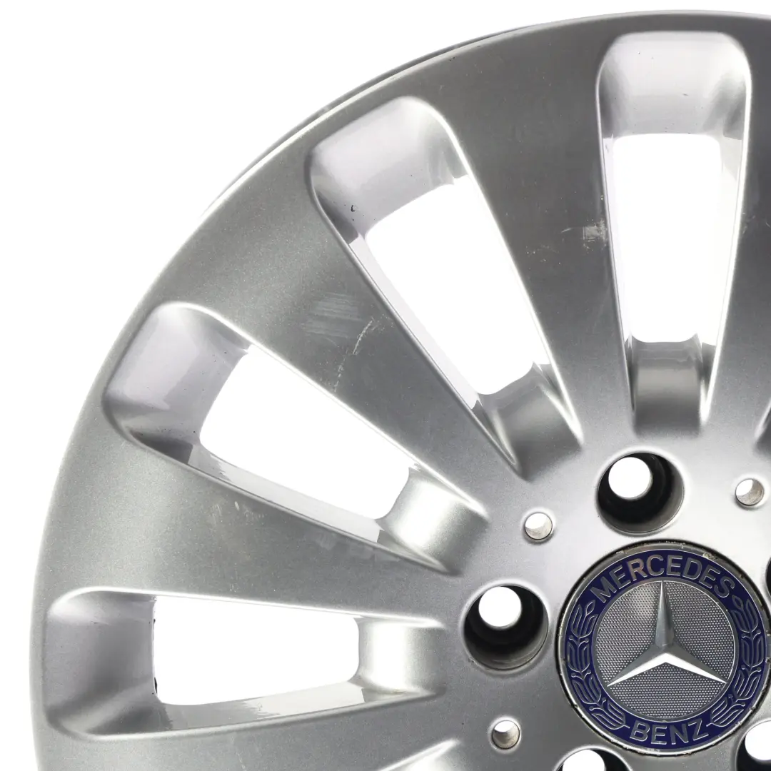 Mercedes W204 Cerchio Lega Argento 12 Fori Disco 16" 7J ET43 - SKU A2044010602-2 - Numero di parte A2044010602